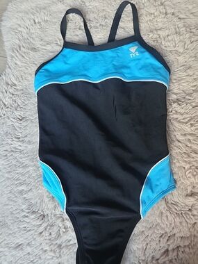 🩱Maillot de bain TYR Une Pièce - Noir/Bleu - T. 10/32